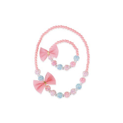 SET COLLIER / BRACELET - THINK PINK - GREAT PRETENDERS